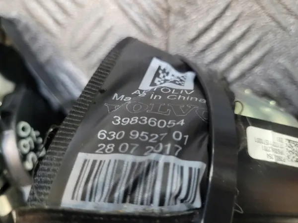 Cinto de segurança traseiro Volvo S90 II OEM - Esquerdo, Direito, Centro image 6