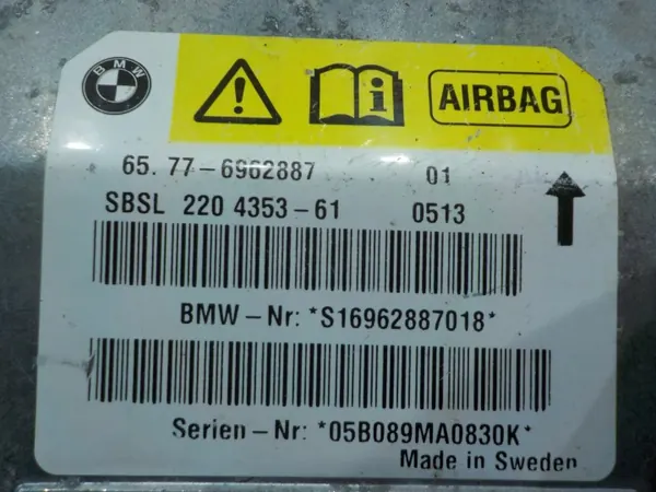 Módulo sensor airbag OEM 17AB141 para BMW Z4 E85 image 4