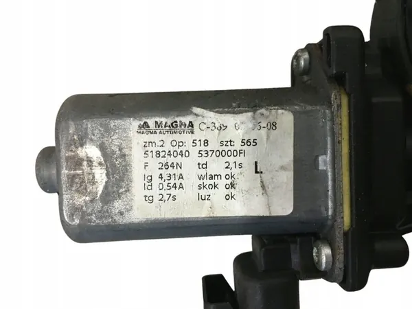 Mecanismo da Janela Esquerda Fiat 500 2007- 51824040 image 3