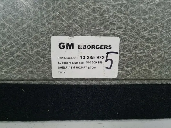 OEM 13285972 Tapis de Plancher de Coffre Opel Meriva B image 5