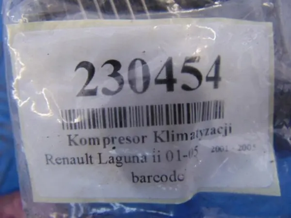 ILMASTOINTIKOMPRESSORI RENAULT LAGUNA II 1.8 1140049 image 7
