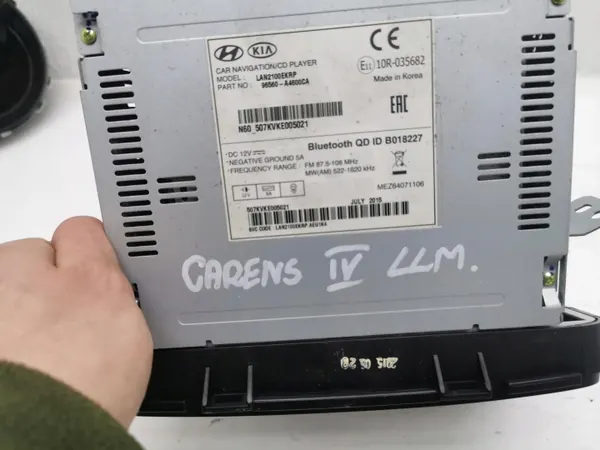Radio Navigation Kia Carens IV OEM 96560-A4600 2013-2019 image 6