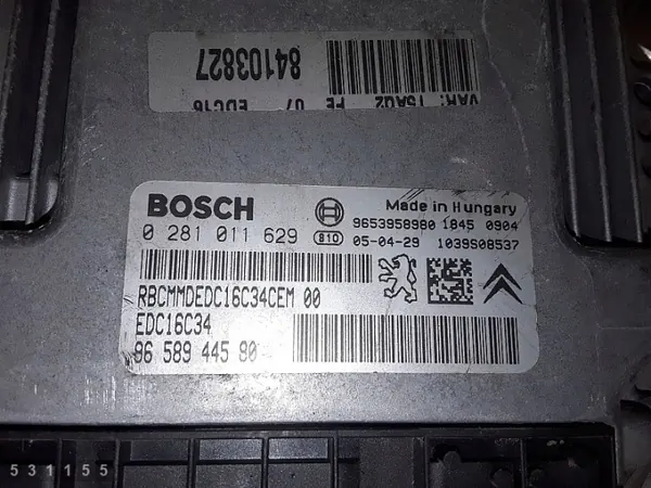 2004 Peugeot 307 ECU 1.6 Diesel 9658944580 image 4