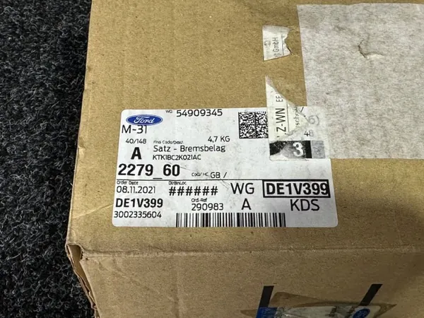 OEM KTK1BC-2K021-AC Voorremblokken Ford Fiesta image 4