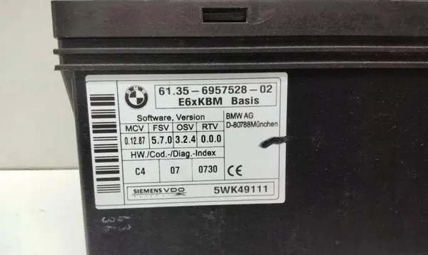 BMW Comfortmodule OEM 6957528 voor 6 Serie E63 image 3