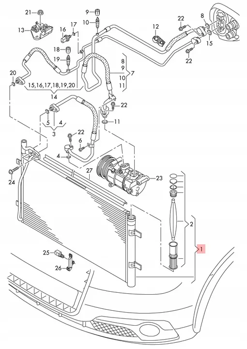 Ilmastointiradiatori Audi Q3 RSQ3 2011- image 2