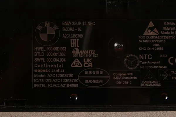BMW NFC-Lesemodul OEM 5A0D8A8 - Gebraucht image 5