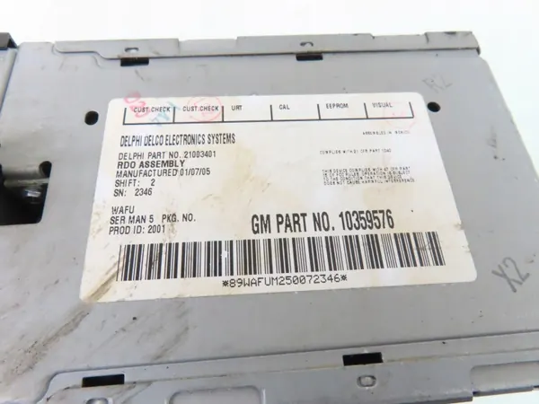 Radio OEM 10359576 pour Chevrolet Blazer S10 image 5