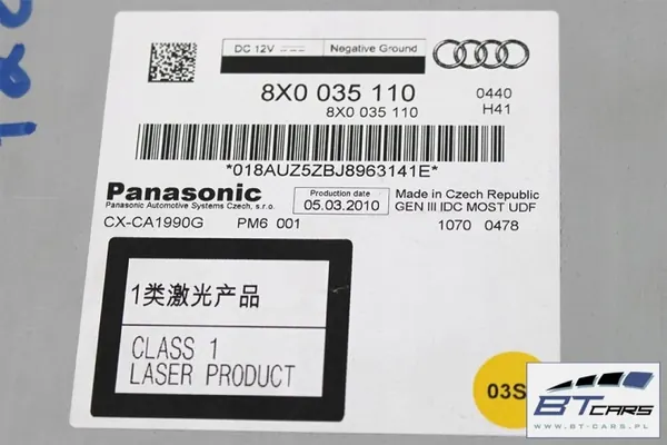 Changer CD Audi 8X0035110 pour A1 A4 A5 A7 Q5 image 7
