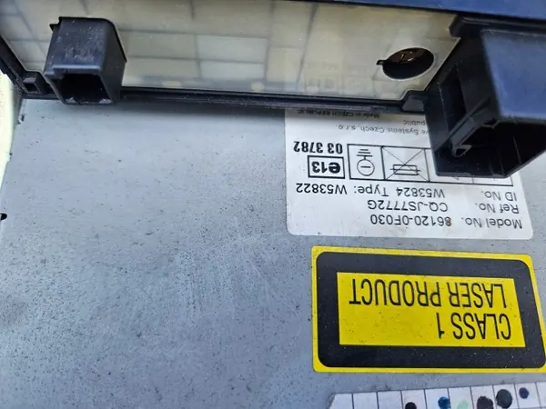Radio Toyota OEM 86120-0F030 para Corolla Verso 04-06 image 7