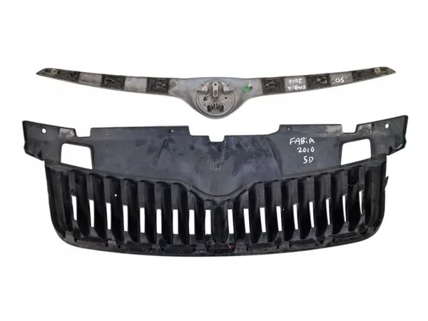 Grille Chrome Skoda Fabia 2 OEM 5J0853668B image 3