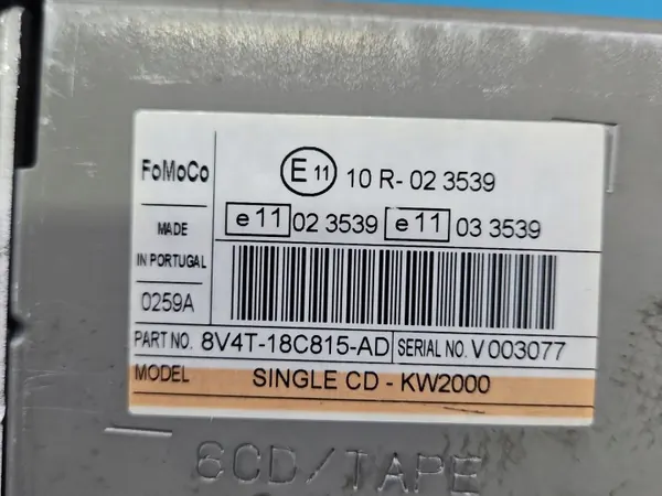 OEM 8V4T-18C815-AD Ford Kuga MK1 Tehdasradio image 9