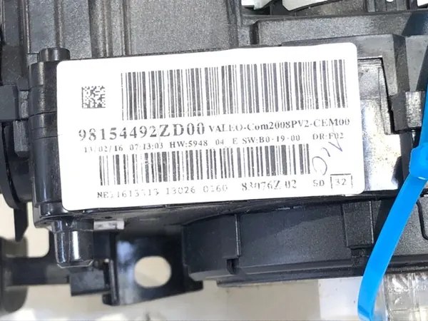 Gecombineerde schakelaar Peugeot 208 I 98154492ZD image 5