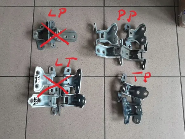 Bisagras Puerta Kia OE OEM ZAWIAS ZAWIASY Delantero Trasero image 2