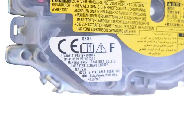 Subaru Outback (BS) 2015 Front Left Seat Belt OEM 0589P1000398 image 5