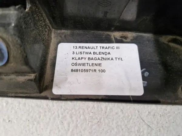Renault Trafic III Bagagelucklist OEM 848105971R image 10