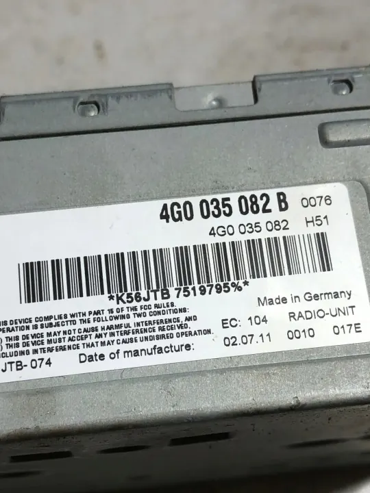 OEM 4G0035082B MMI Tuner Module voor Audi A5/A6/A7 image 3