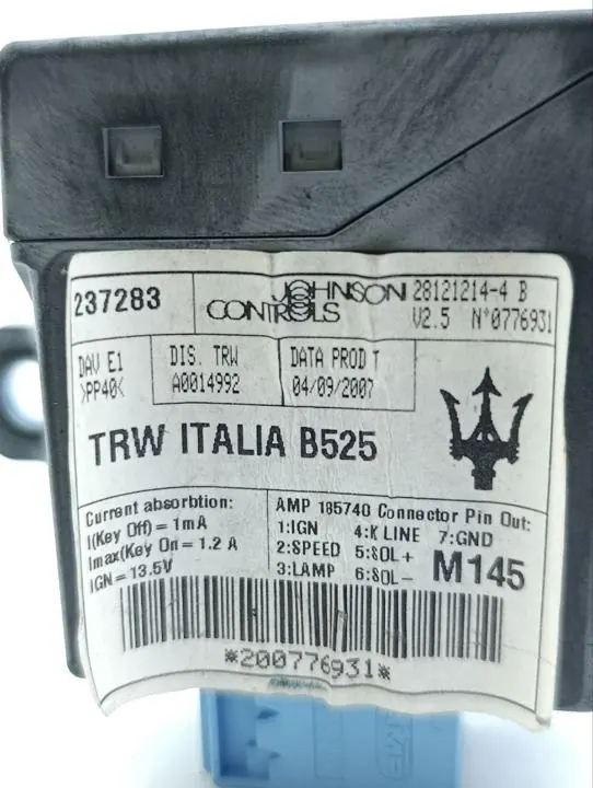 Module direction assistée OEM 28121214 Maserati GranTurismo image 8
