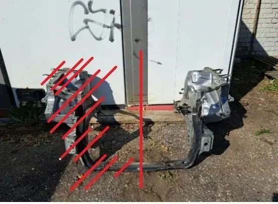 Vasen pitkittäispalkki FRONTLEFTLEGS Lexus RX 2021 image 2