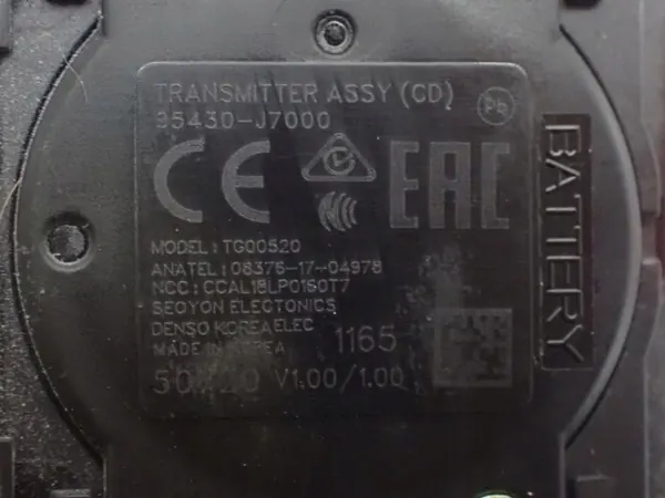 Sleutelset OEM 95430-J7000 voor Kia Ceed III 21R image 6