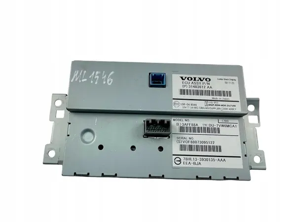 Volvo V60 Navigationsbildschirm OEM 31483612AA Gebraucht image 3