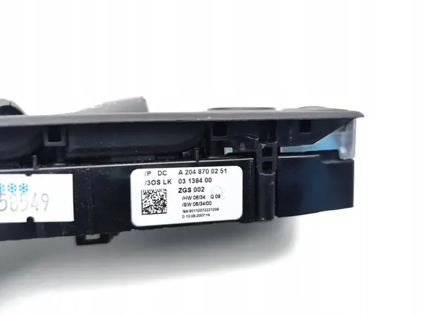 Mercedes-Benz C-Class Raam Schakelaar 2007 A2048700251 image 7