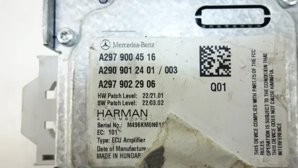 Gebrauchter Harman-Verstärker OEM A2979004516 Mercedes EQS image 6
