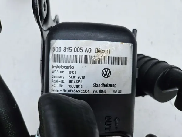 Webasto Thermo Top Evo OEM 5Q0815005AG - Begagnad image 6