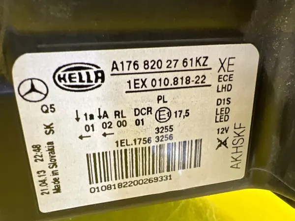 Linker Koplamp Mercedes A-Klasse W176 Xenon A1768202761 image 2