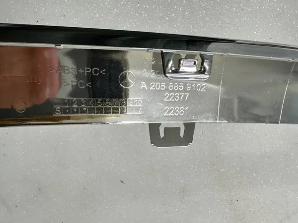 MERCEDES C-KLASA W205 AMG Paraurti Anteriore Cromato A2058859102 image 5