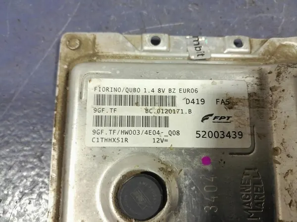 FIAT FIORINO III 1.4 Unité de Contrôle Moteur 52003439 image 3