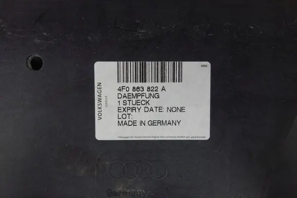 Motorplåt AUDI A6 C6 OE 4F0863822A image 6