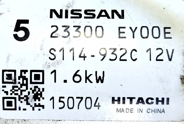 Arrancador Nissan 370Z 2009-2023 OE 23300-EY00E image 2