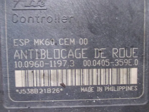 Pompe ABS Peugeot OEM 10096011973 pour 207/207 CC image 4