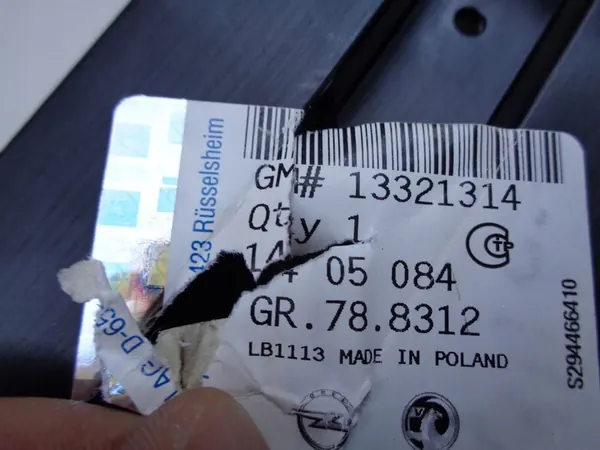 Alapuskuri Vahvistus Opel Astra IV 09- image 4