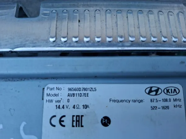 OEM 96560D7801ZL5 Radio Navigation Display Hyundai Tucson image 5