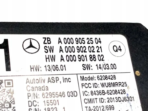 Sensor radar ponto cego Mercedes OEM A0009052504 image 3