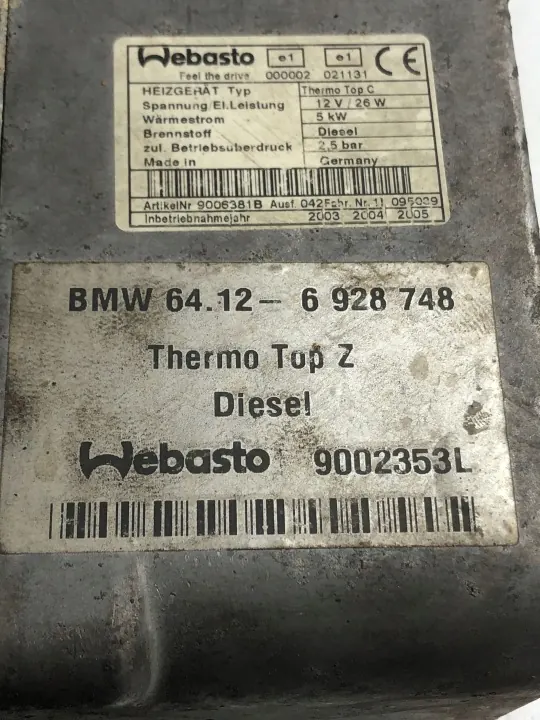 Webasto BMW 7 (E65,E66,E67) 6928748 4.4L 2003 image 4