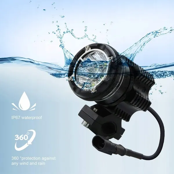 Kairiyard Phare Rond LED Moto Supplémentaire OEM gefat166 image 5