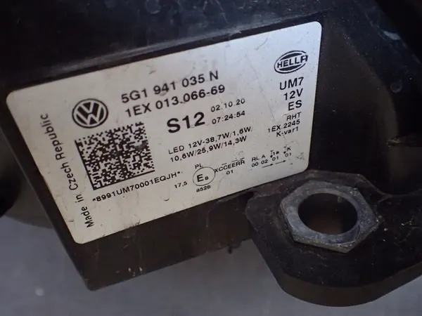 VW GOLF 7 GTE Farol Esquerdo Full LED 2016-2019 image 4