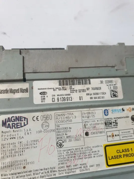 Unidad de Radio Navegación BMW OEM 9139913 - Usado image 3