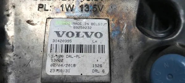 VOLVO S60 V60 2013-2018 Luz diurna LED esquerda 31420395 image 3