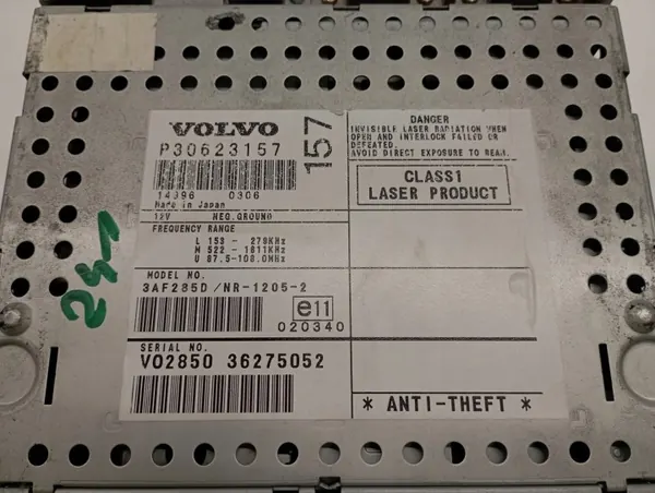 Radionostin OEM 30623157 Volvo V40:lle (1995-2004) image 3