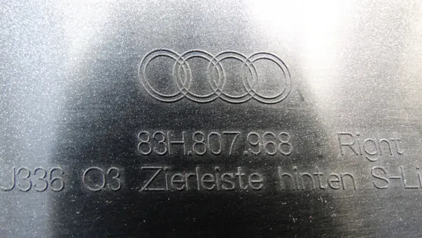 Bakre höger stötfångargaller OEM 83F807968 Audi Q3 image 4