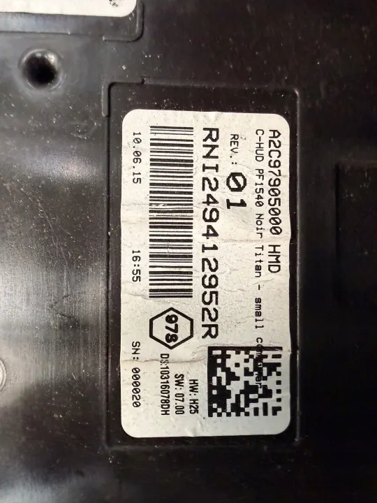 Renault HUD-Display OEM 249412952R für Scenic IV image 3