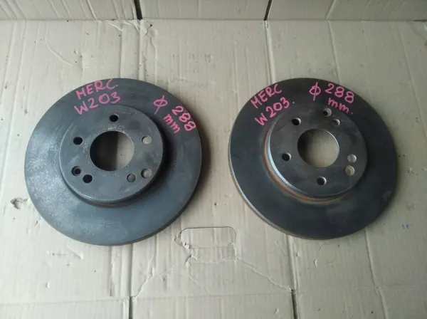OEM TARCZE HAMULCOWE PRZÓD + KLOCKI MERCEDES W203 288mm image 3