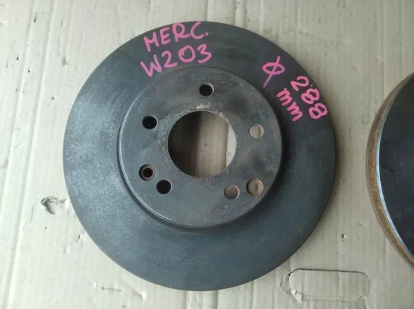 OEM TARCZE HAMULCOWE PRZÓD + KLOCKI MERCEDES W203 288mm image 4