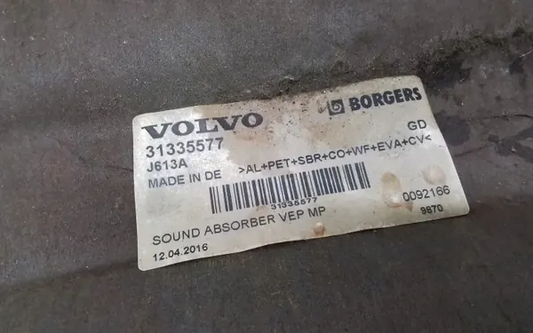 Isolation acoustique d'occasion OEM 31335577 Volvo XC60 image 3
