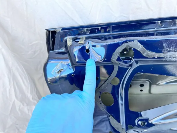 Puerta Izquierda BMW E46 Coupé Cabrio OEM ORIENTBLAU 317 image 8