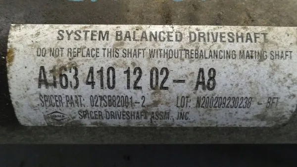 Eixo de transmissão Mercedes-Benz ML W163 2004 / Conjunto image 3